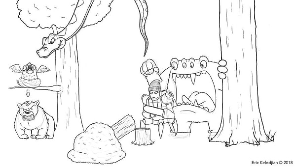 6. На следующем рисунке появился удав...