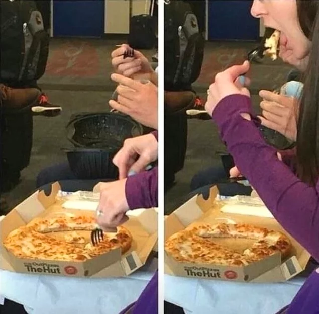 Using fork for pizza?
