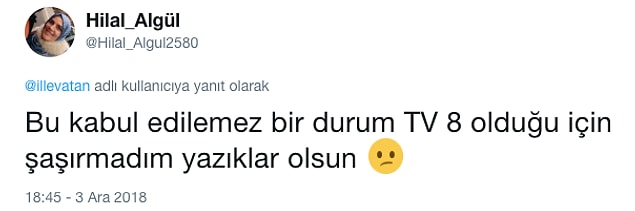 TV8 eleştirildi.