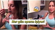 Enerjisini Yükseltmek İçin Her Sabah Sperm İçen Vegan Kadın!