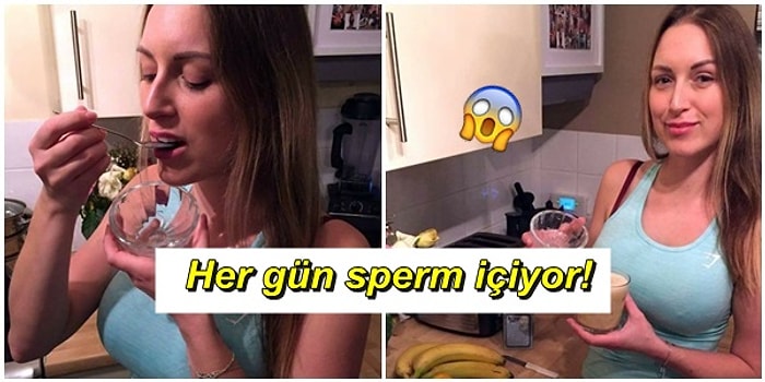 Enerjisini Yükseltmek İçin Her Sabah Sperm İçen Vegan Kadın!