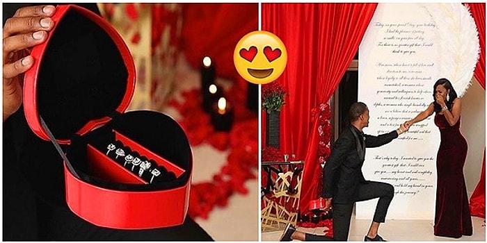 Предложение, от которого нельзя отказаться: модель Дэннис Браун подарил своей девушке сразу шесть обручальных колец