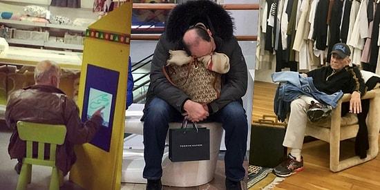 19 Hilarious Photos Prove That Men Are Destined To Wait On Shopping Wives!