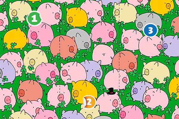 2. На этой картинке есть четырехлистный клевер 🍀 Где же он?