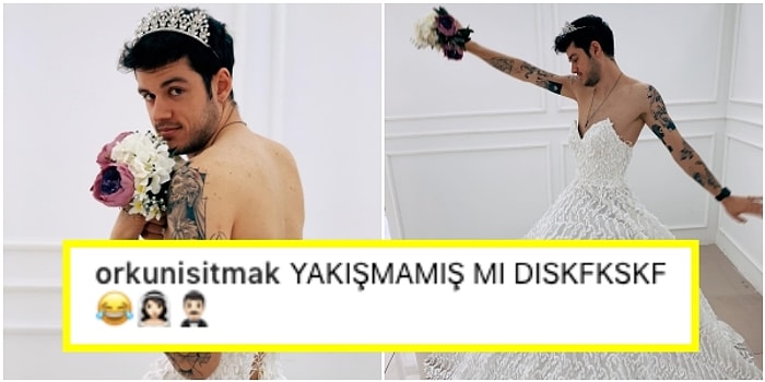 Çok Yakıştı! 😍 Ünlü YouTuber Orkun Işıtmak Gelinlik Giydi, Sosyal Medyada Yer Yerinden Oynadı