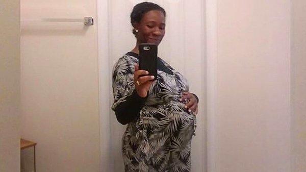 Evlerinde kanaması başladığı için hastaneye gittiği zaman Keyvonne Connie 8 aylık hamileydi.