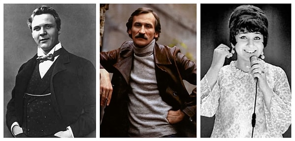 8. Оперный певец Федор Шаляпин, актер и режиссер Леонид Филатов, певица Аида Ведищева
