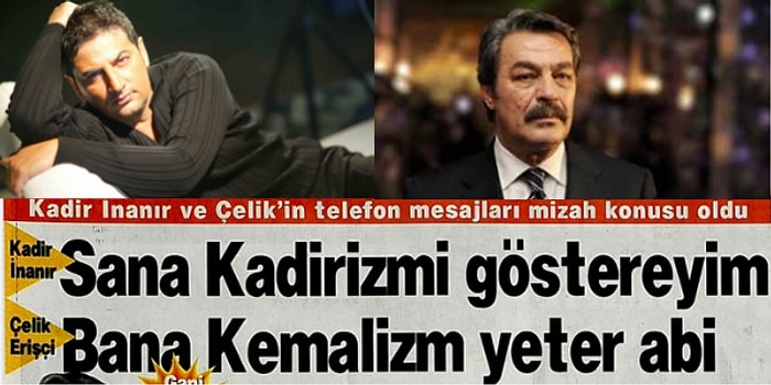 Magazinde Nostalji Vakti: Kadir İnanır ve Şarkıcı Çelik Arasında Raconun En Âlâsının Kesildiği Telefon Mesajlaşmaları