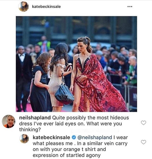 11. Kate Beckinsale drags a troll who criticize her dress