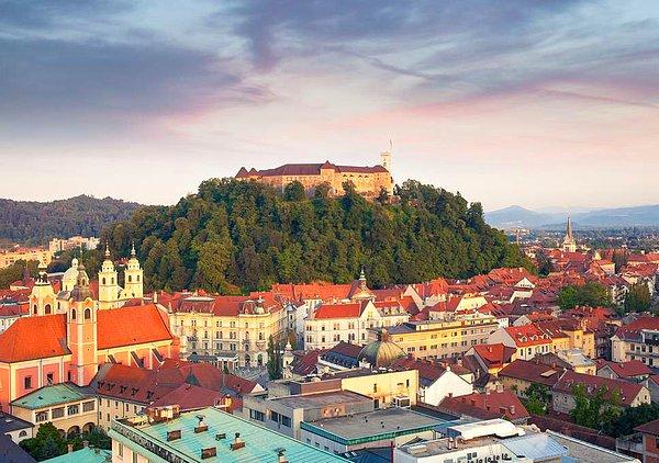 10. Yeşil şehir Ljubljana, Slovenya.