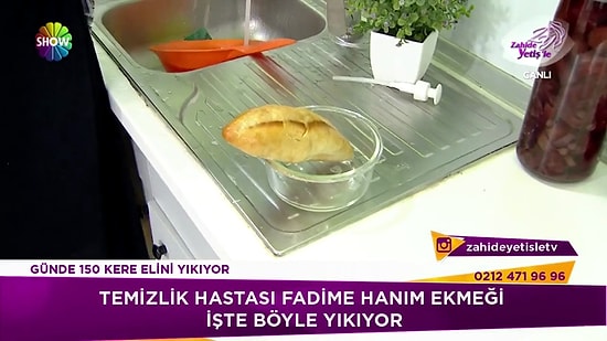 Temizlik Hastası  Kadın, Ekmeği Dahi Deterjanla Yıkayıp Yiyor!