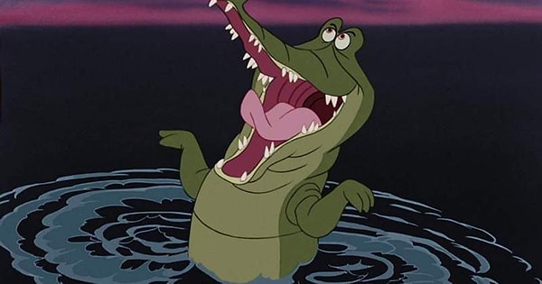 11. Откуда этот жизнерадостный крокодил?