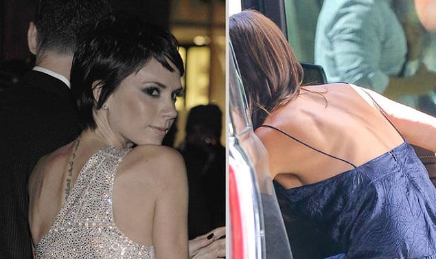 11. Victoria Beckham'ın ise sırtından sildirdiği dövmesi, boşanma niyetine yoruldu!