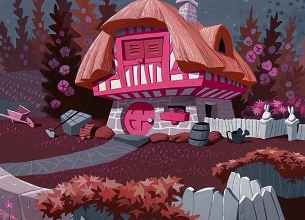 6. А этот розовый домик из мультфильма...