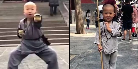 Dövüş Ustası Olabilmek İçin Tapınakta Sıkı Eğitimden Geçen 3 Yaşındaki Çocuk Görenleri Hayrete Düşürüyor!