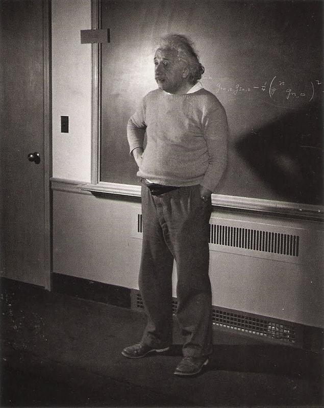 16. Albert Einstein at Princeton, New Jersey, USA in 1940