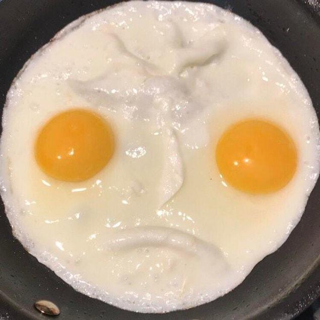 7. “My eggs look like they are frowning back at me”