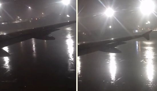 Yağmurlu Havadan Dolayı Geciken Pilotun Samimi Konuşması: 'Konu İstanbul Olunca Gecikme Normal'