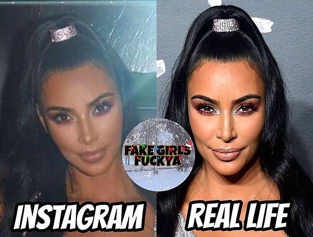 14. Kim Kardashian cilt düzelten filtreleri kullanmayı çok seviyor.