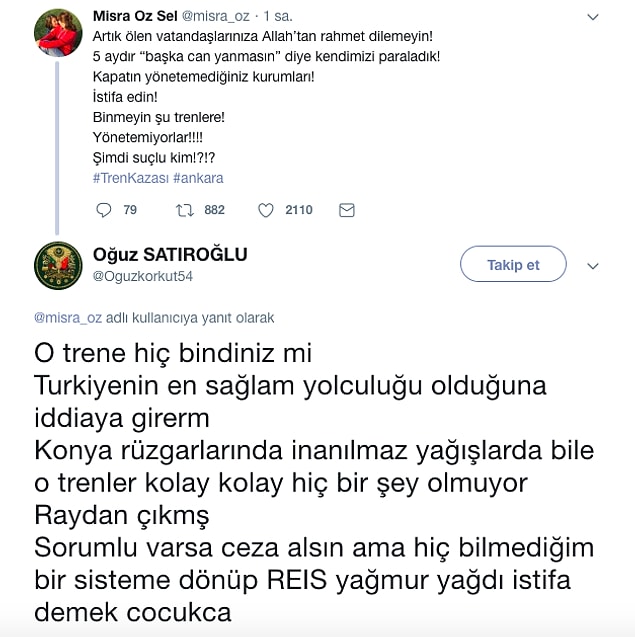 21. Ve o tren kazasının ardından da konuştuk, hem de bomboş...