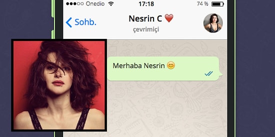 WhatsApp'ta Nesrin Cavadzade'yi Tavlayabilecek misin?