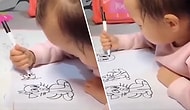 Resim Yapmak İçin Doğmuş! Henüz 1 Yaşında Olmasına Rağmen Muhteşem Çizimler Yapan Bebek!