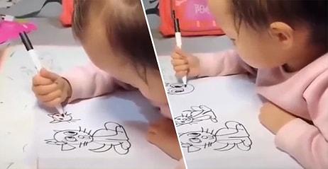Resim Yapmak İçin Doğmuş! Henüz 1 Yaşında Olmasına Rağmen Muhteşem Çizimler Yapan Bebek!