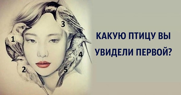 Взгляните на рисунок. Какую птицу вы заметили первой?