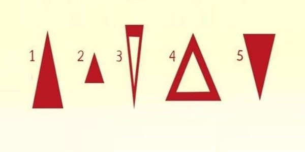 Итак, выберите треугольник, который больше других привлекает ваше внимание!