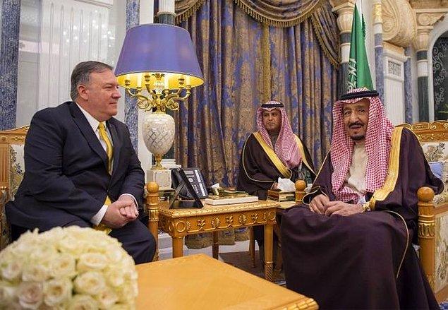 Pompeo ayrıca Suudi Arabistan Kralı Selman Bin Abdülaziz ve Veliaht Prens Muhammed bin Selman'ın, Cemal Kaşıkçı cinayetinden sorumlu herkesin hesap vereceğine söz verdiklerini aktardı
