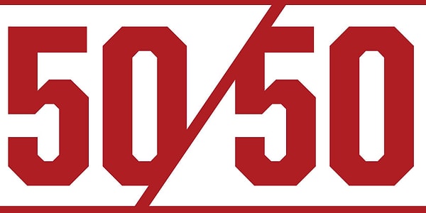 Вы счастливы на 50%!