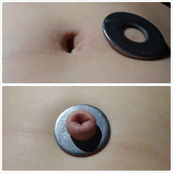 6. То же самое проделали с пупком!