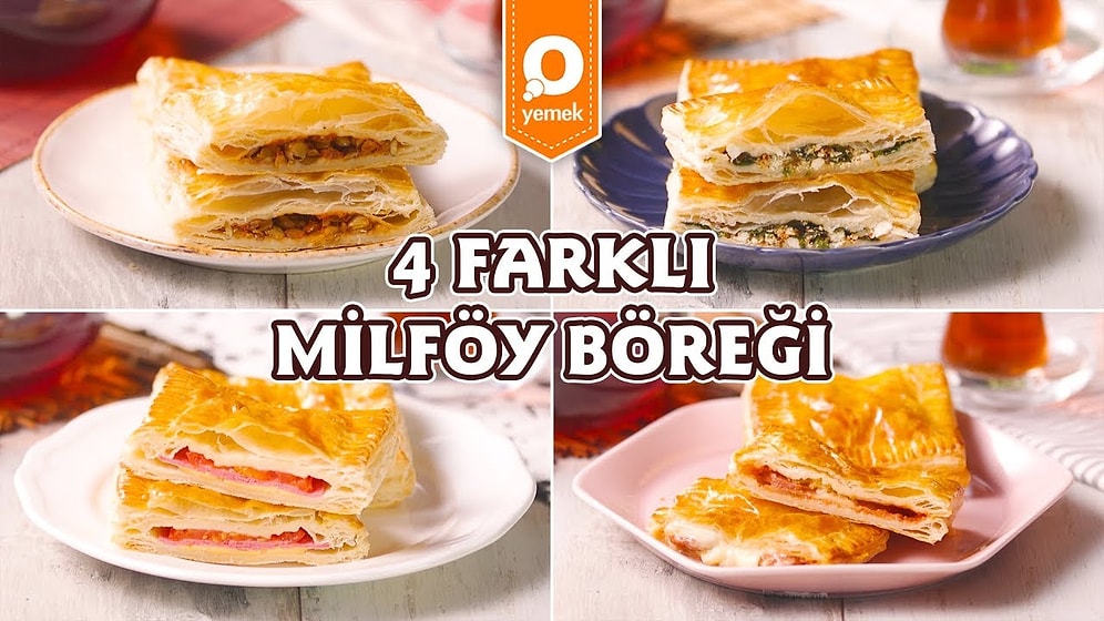 Çat Kapı Gelen Misafirlere Şipşak 4 Farklı Milföy Böreği Nasıl Yapılır?