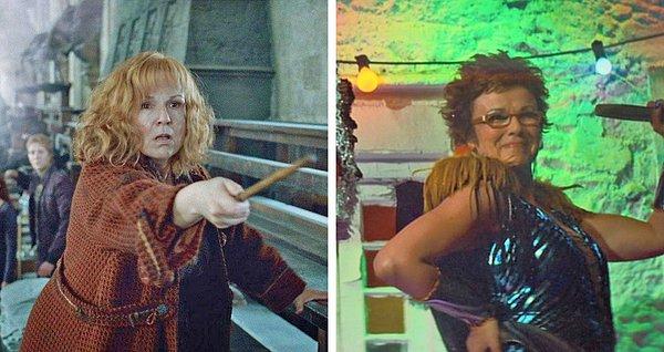 2. Julie Walters: Harry Potter'dan Molly Weasley ve Mamma Mia'dan Rosie.
