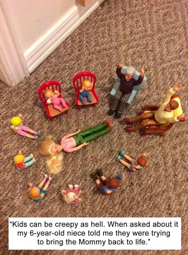 13. Чей-то милый малыш и его безобидные оккультные игры.