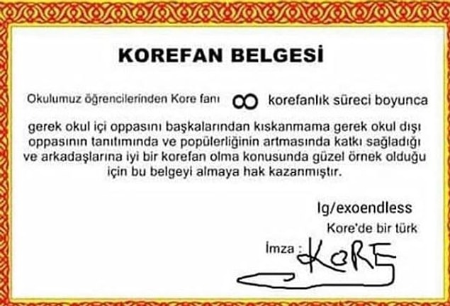 5. Korefan belgesi mi?