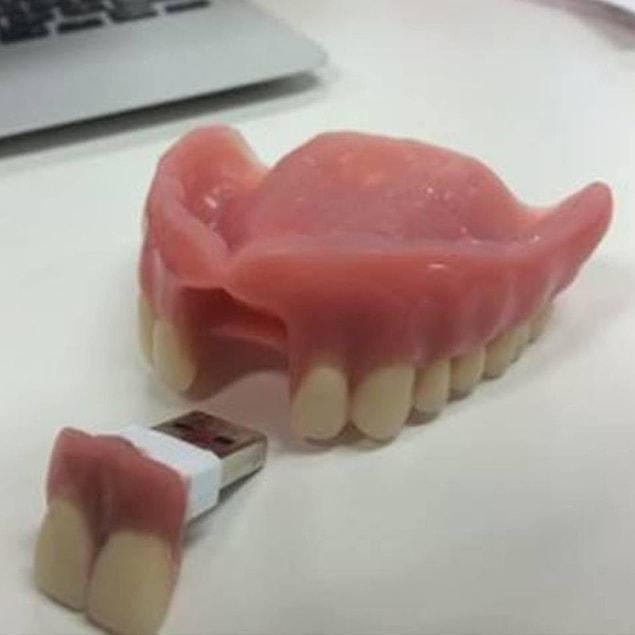20. "Dentures with a USB."
