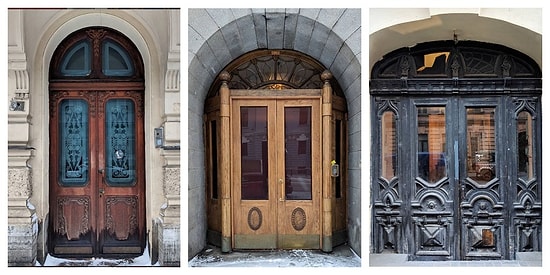 Выберите одну из петербуржских дверей, и мы расскажем вам интересный факт из жизни города