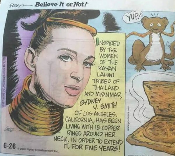 6. У Смит нет никих родственных или культурных связей с Юго-Восточной Азией, но вот эстетика длинных шей ей нравилась всегда.