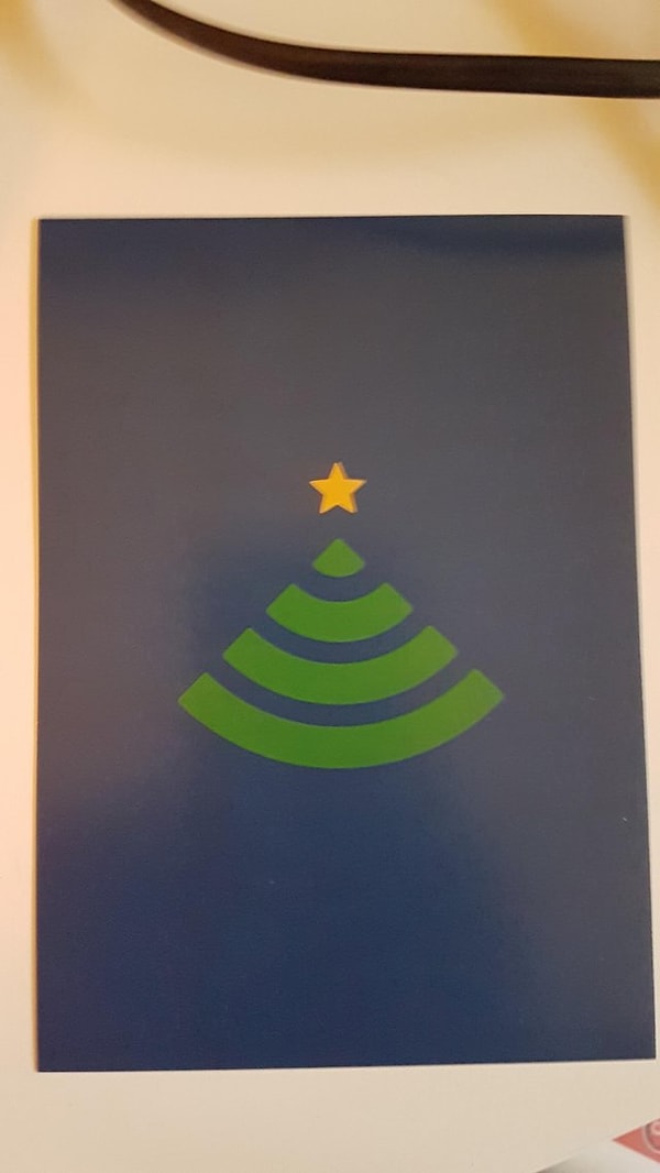 6. Открытка, врученная сотруднику обслуживающей интернет-организации