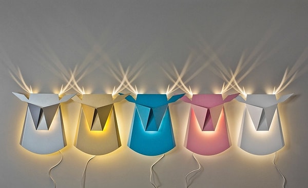 25. Светильники в виде оленей