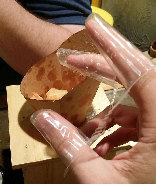 2. You can eat chips with plastic fingers in South Korea!