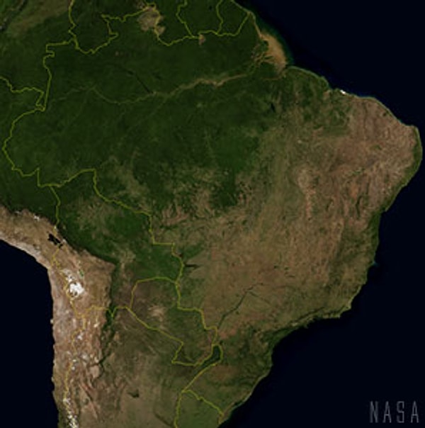 7. Какая страна запечатлена на этом спутниковом фото?