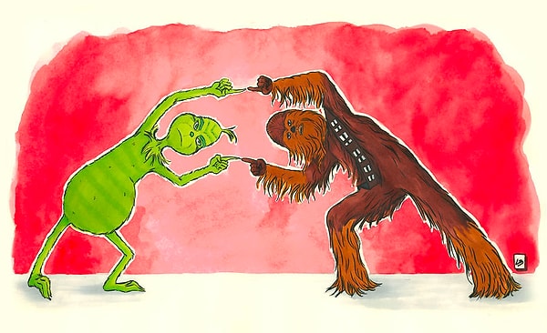 1. Чубакка+ Гринч = ...