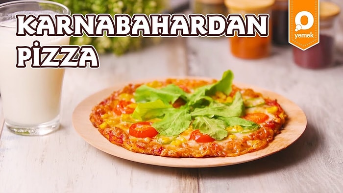 Hem Pizza Yiyeyim Hem De Kilo Almayayım Diyenlere Müjde! Karnabahardan Pizza Nasıl Yapılır?