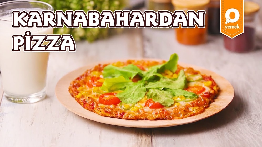 Hem Pizza Yiyeyim Hem De Kilo Almayayım Diyenlere Müjde! Karnabahardan Pizza Nasıl Yapılır?