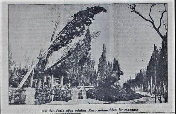 1936: İstanbul'da kar fırtınası.