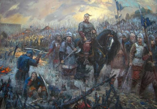 13. Какое из восточнославянских племен подчинил себе князь Святослав, вступив на престол в 960 году?