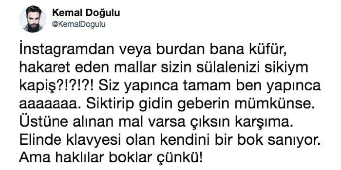 Sosyal Medyada Kendisine Edilen Hakaretlere Daha Fazla Dayanamayan Kemal Doğulu Ağzına Geleni Saydı!