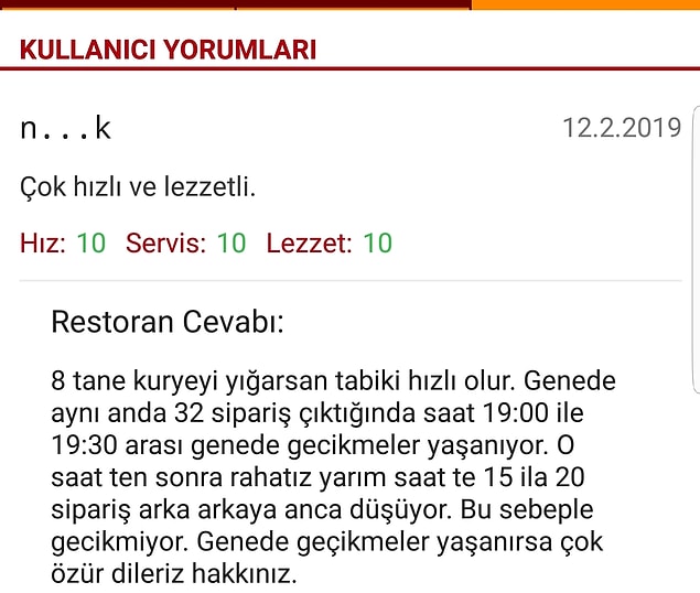 7. Sekiz tane kurye yığmış. Helal!
